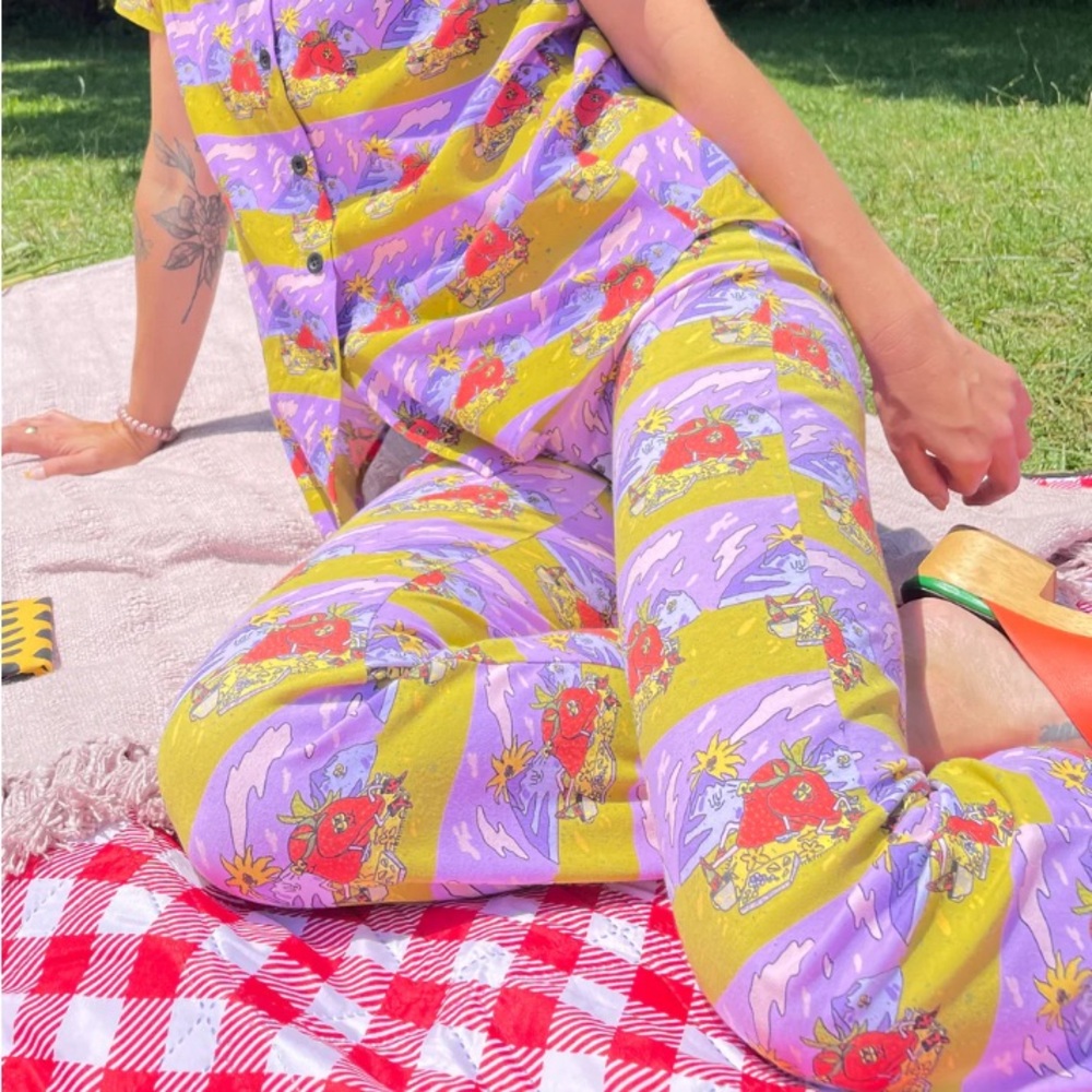 Nooworks. Jammin print joggers.  3X NWT.